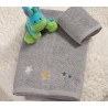 Σετ Παιδικές Πετσέτες 2 Τεμαχίων Nef-Nef Stars Above Grey 30x50+70x140