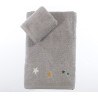 Σετ Παιδικές Πετσέτες 2 Τεμαχίων Nef-Nef Stars Above Grey 30x50+70x140