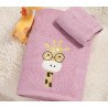 Σετ Παιδικές Πετσέτες 2 Τεμαχίων Nef-Nef Roller Friends Mauve 30x50+70x140