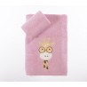 Σετ Παιδικές Πετσέτες 2 Τεμαχίων Nef-Nef Roller Friends Mauve 30x50+70x140