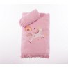 Σετ Παιδικές Πετσέτες 2 Τεμαχίων Nef-Nef Unicorns Style Pink 30x50+70x140