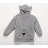 Παιδικό Πόντσο Με Γουνα Sherpa Nef-Nef Sleeping Lion Grey 04-06