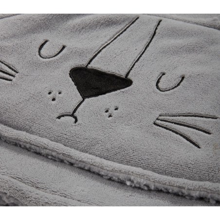 Παιδικό Πόντσο Με Γουνα Sherpa Nef-Nef Sleeping Lion Grey 04-06