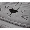 Παιδικό Πόντσο Με Γουνα Sherpa Nef-Nef Sleeping Lion Grey 04-06