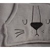 Παιδικό Πόντσο Με Γουνα Sherpa Nef-Nef Sleeping Lion Grey 06-08
