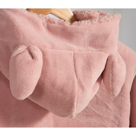 Παιδικό Πόντσο Με Γουνα Sherpa Nef-Nef Smiling Cat Pink 04-06
