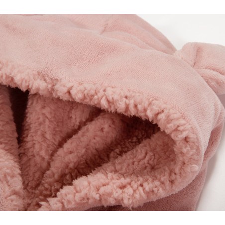 Παιδικό Πόντσο Με Γουνα Sherpa Nef-Nef Smiling Cat Pink 06-08