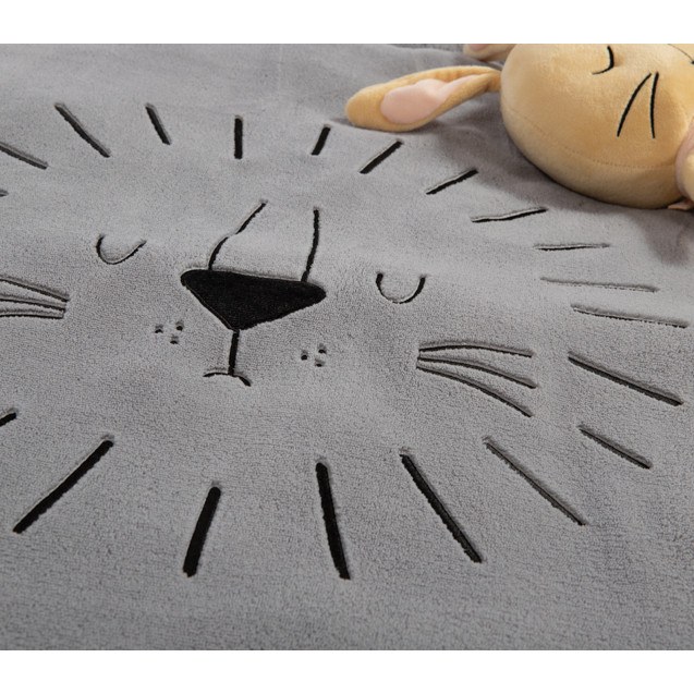 Χαλάκι Παιχνιδιού Nef-Nef Sleeping Lion Grey D.90