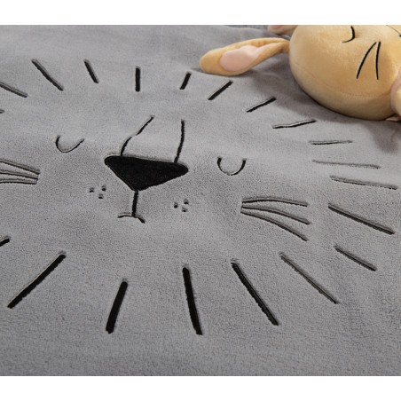 Χαλάκι Παιχνιδιού Nef-Nef Sleeping Lion Grey D.90