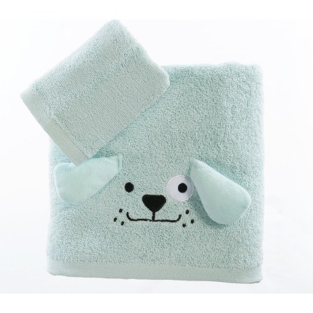 Σετ Βρεφικές Πετσέτες 2 Τεμαχίων Nef-Nef Life In The City Misty Blue 30x50+70x140