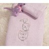 Σετ Βρεφικές Πετσέτες 2 Τεμαχίων Nef-Nef Best Friends Lavender 30x50+70x140