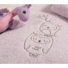 Σετ Βρεφικές Πετσέτες 2 Τεμαχίων Nef-Nef Best Friends Lavender 30x50+70x140