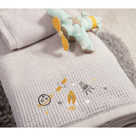 Σετ Βρεφικές Πετσέτες 2 Τεμαχίων Nef-Nef My Universe Cloud 30x50+70x140