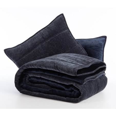 Κουβερτοπάπλωμα Υπέρδιπλο Nef-Nef Vania Blue/Black 240x220