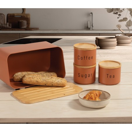 Σετ Δοχεία Αποθήκευσης 3 Τεμαχίων Nef-Nef Coffee-Tea-Sugar Green 12x12x8,8