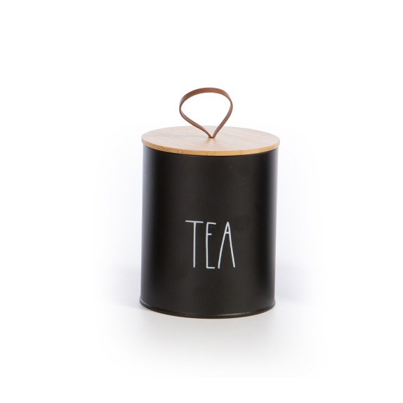 Δοχείο Για Τσάι Nef-Nef Tea Time Black 10.4x10.4x13