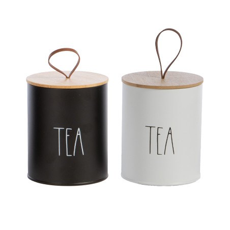 Δοχείο Για Τσάι Nef-Nef Tea Time Black 10.4x10.4x13