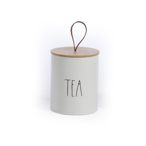 Δοχείο Για Τσάι Nef-Nef Tea Time White 10.4x10.4x13