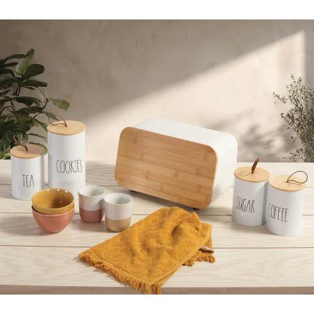 Δοχείο Για Τσάι Nef-Nef Tea Time White 10.4x10.4x13