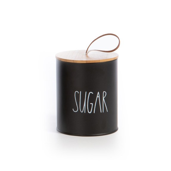 Δοχείο Για Ζάχαρη Nef-Nef Sweet Sugar Black 10.4x10.4x13