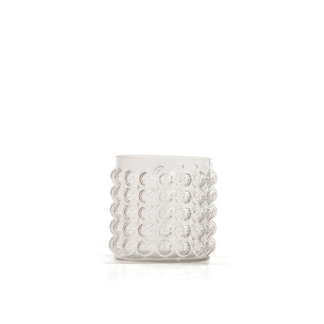 Γυάλινο Βάζο Nef-Nef Olmo Grey 16x17