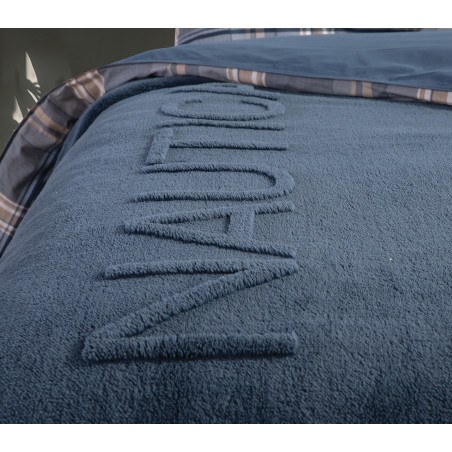 Κουβέρτα Fleece Υπέρδιπλη Nef-Nef Nau Wave Green 230x240