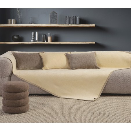 Ριχτάρι Πολυθρόνας Nef-Nef New Tanger Brown/Ecru 180x180