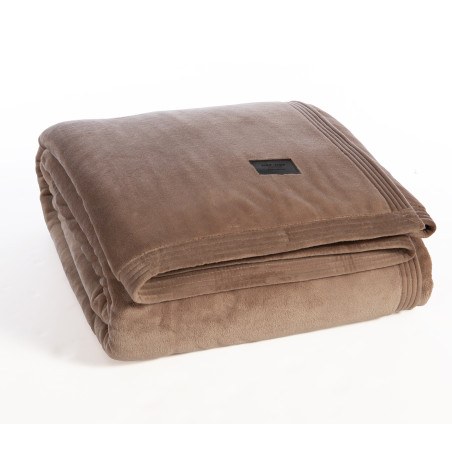 Κουβέρτα Βελουτέ Υπέρδιπλη Nef-Nef Velosso Mocca 230x240