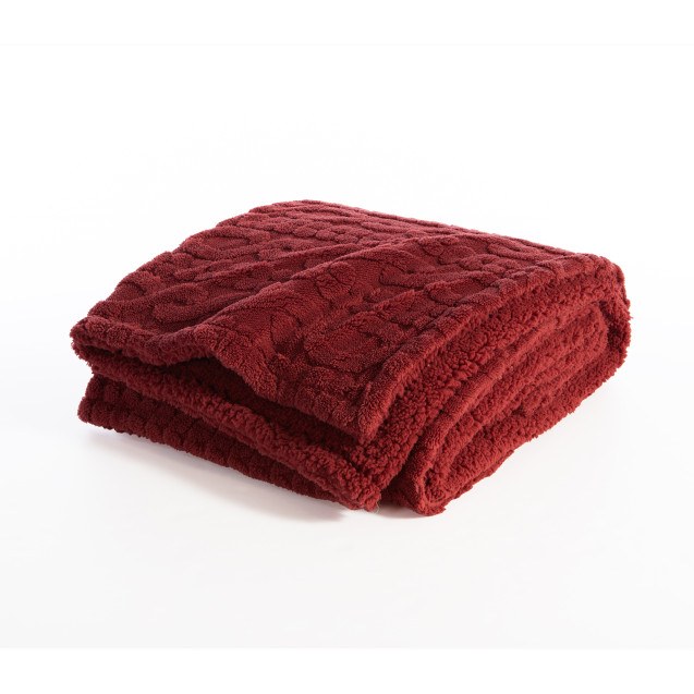 Κουβέρτα Καναπέ Nef-Nef Germain Bordo 130x180