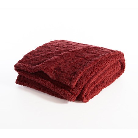 Κουβέρτα Καναπέ Nef-Nef Germain Bordo 130x180