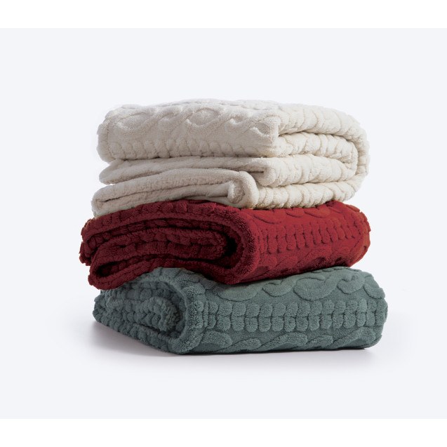 Κουβέρτα Καναπέ Nef-Nef Germain Bordo 130x180