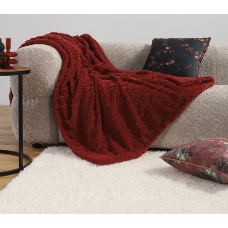 Κουβέρτα Καναπέ Nef-Nef Germain Bordo 130x180