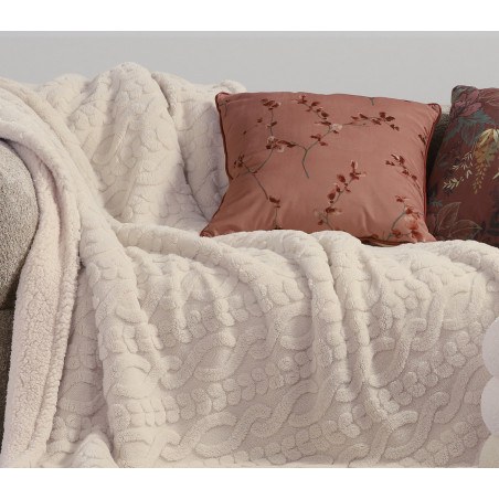 Κουβέρτα Καναπέ Nef-Nef Germain Bordo 130x180