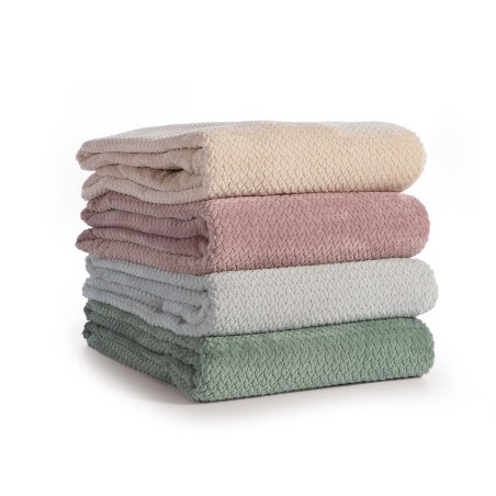 Κουβέρτα Fleece Μονή Nef-Nef Worth Mauve 160x220