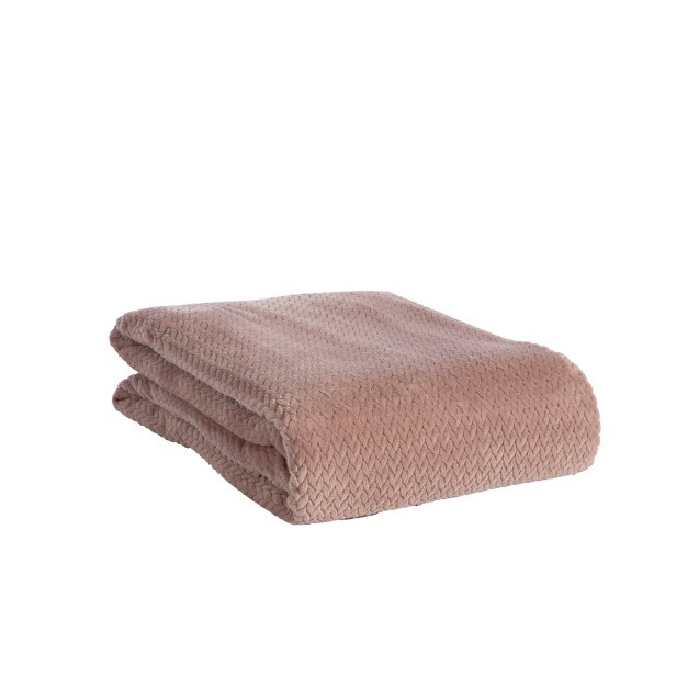 Κουβέρτα Fleece Υπέρδιπλη Nef-Nef Worth Mauve...