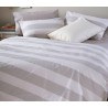 Σετ Σεντόνια King Size με Λάστιχο 4 Τεμαχίων Nef-Nef Casual Stripe D.Grey 180x200+32