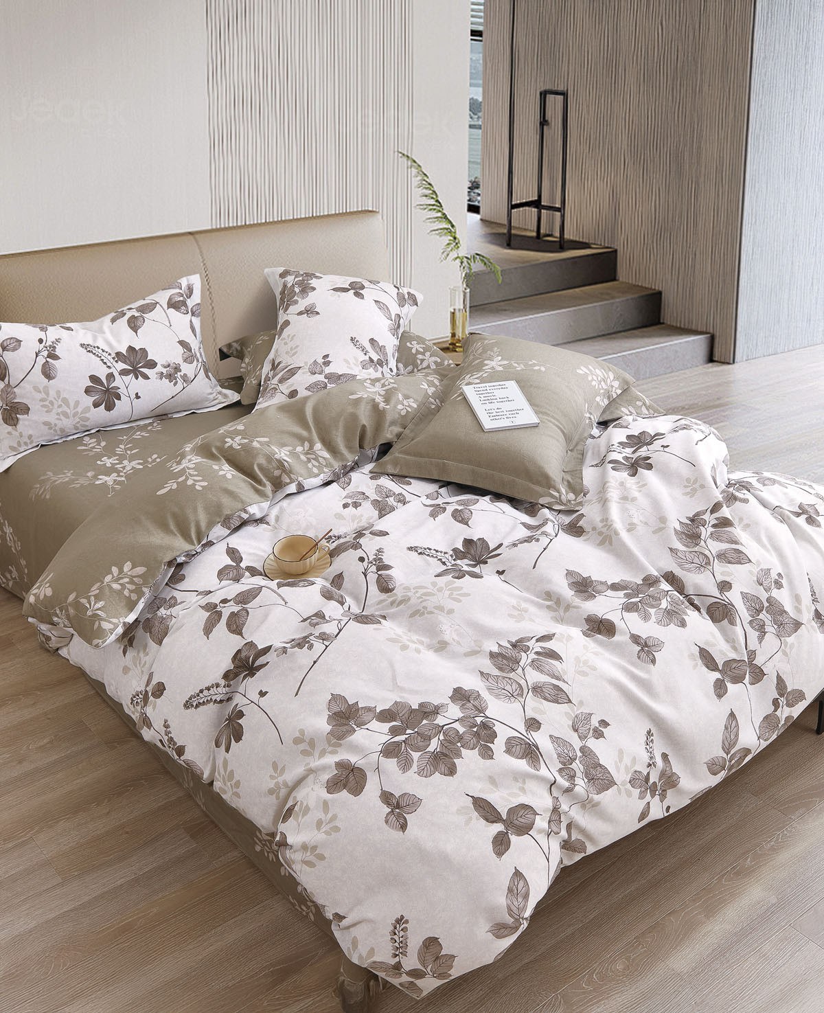 Σετ Παπλωματοθήκη Υπέρδιπλη 3 Τεμαχίων Rythmos Ferny 220x250