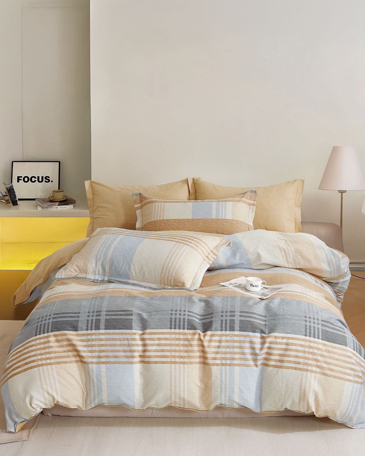 Σετ Παπλωματοθήκη Υπέρδιπλη 3 Τεμαχίων Rythmos Catana 2