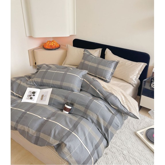 Σετ Παπλωματοθήκη Υπέρδιπλη 3 Τεμαχίων Rythmos Ashby 220x250