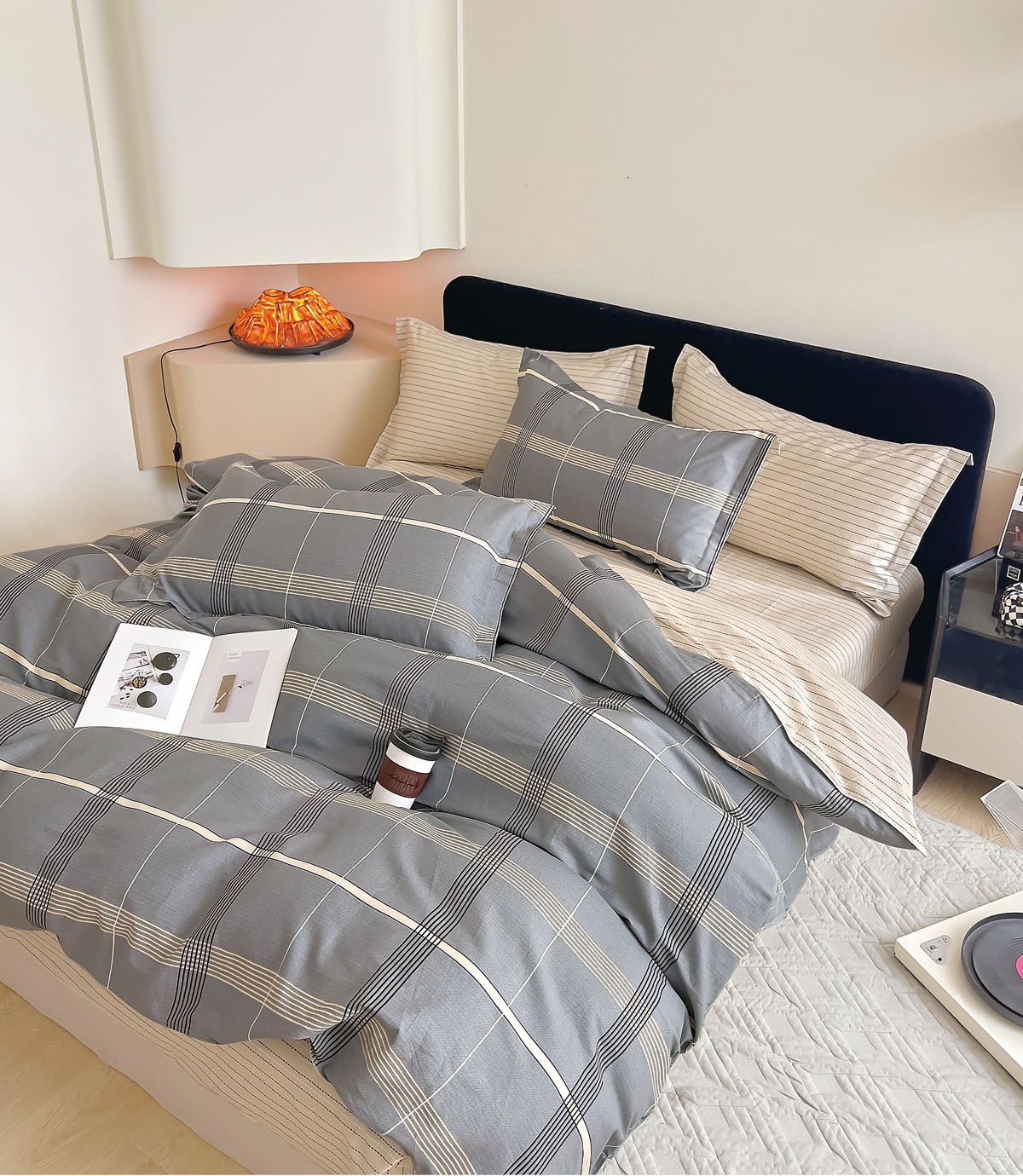 Σετ Σεντόνια Υπέρδιπλα 4 Τεμαχίων Rythmos Ashby 230x260