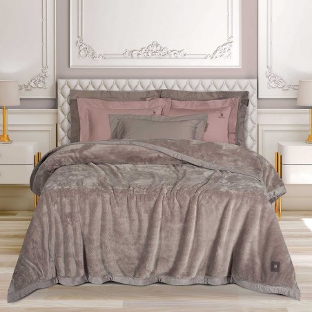 Κουβέρτα Βελουτέ King Size Greenwich Polo Club 3973 Dusty Lilac 240x250