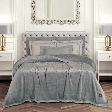 Κουβέρτα Βελουτέ King Size Greenwich Polo Club 3971 Grey 240x250