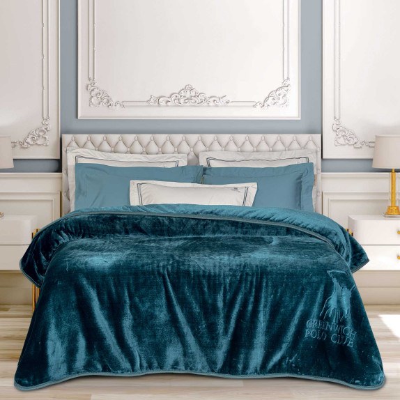 Κουβέρτα Βελουτέ Μονή Greenwich Polo Club 3498 Dark...
