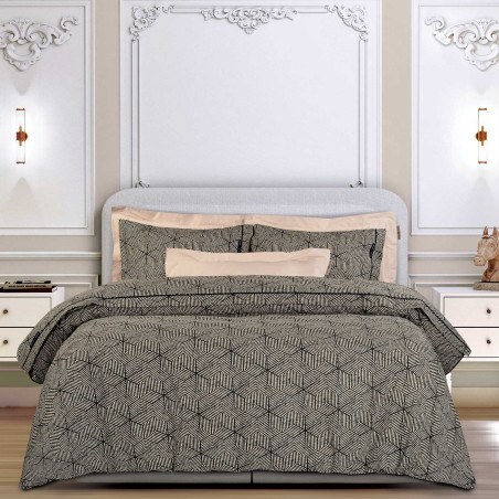 Σετ Σεντόνια King Size 4 Τεμαχίων Greenwich Polo Club 2366 Black-Beige 260x280