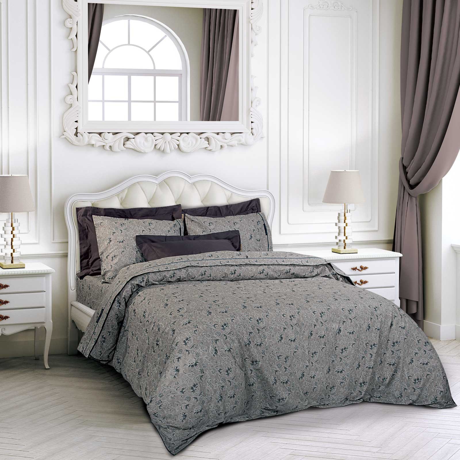 Σετ Σεντόνια King Size 4 Τεμαχίων Greenwich Polo Club 2367 Dark Taupe 260x280