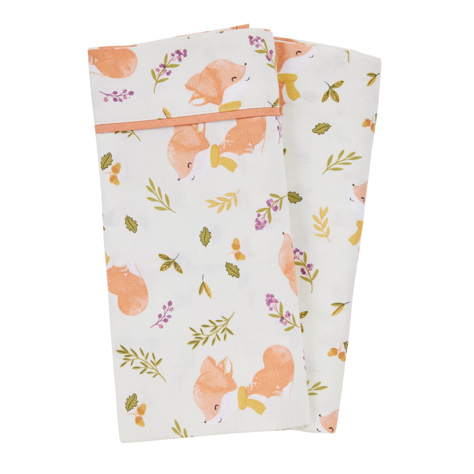 Σετ Σεντόνια Λίκνου 2 Τεμαχίων Das Baby 4978 Beige-Teracotta 70x120