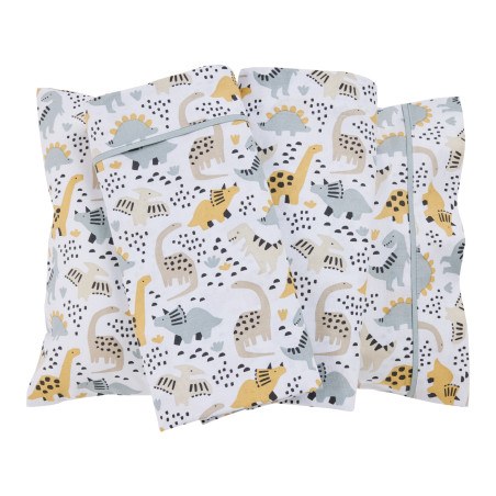 Σετ Σεντόνια Κούνιας 3 Τεμαχίων Das Baby 4977 Taupe-Mint 130x170