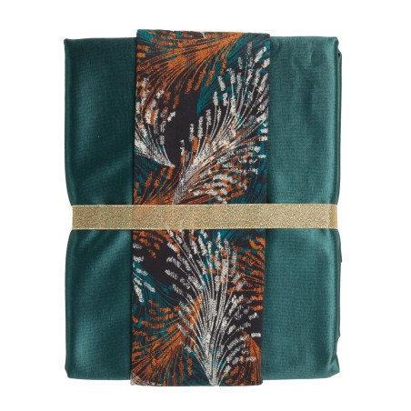 Σετ Τραπεζομάντηλο και Runner Das Home 0865 Green 140x220,45x180