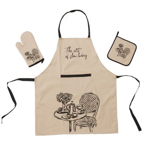 Σετ Κουζίνας 3 Τεμαχίων Das Home 0861 Ivory...