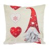 Χριστουγεννιάτικο Μαξιλάρι Das Home 0855 Ivory-Red 45x45